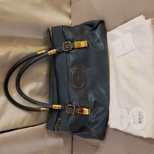 SOLD Chloe Large Tote Blue Grey with Gold Hardware RARE